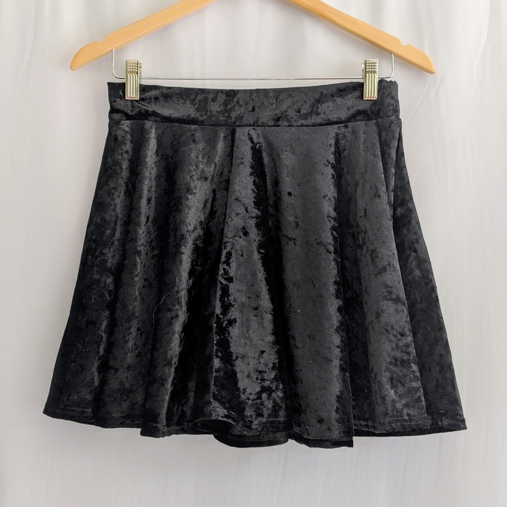Black Velvet Skirt NWT